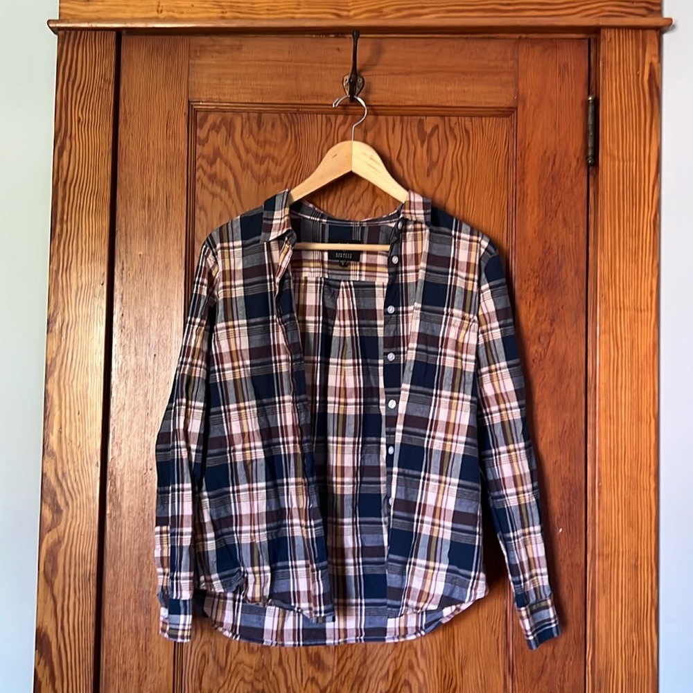 Steven Alan x Barney’s New York Women’s Size Large Plaid Button Up Shirt
